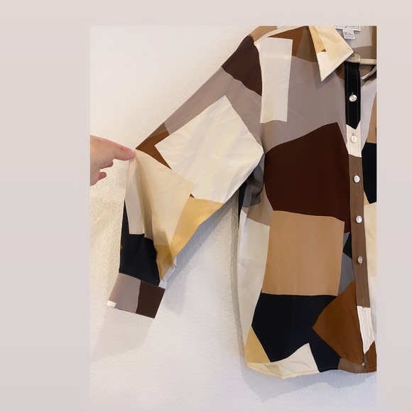 100% silk DIANE VON FURSTENBERG Silk Asset blouse - Picture 5 of 14